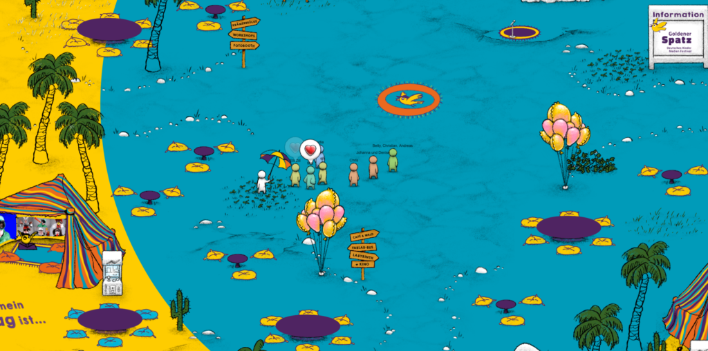 Screenshot von SpatzTopia